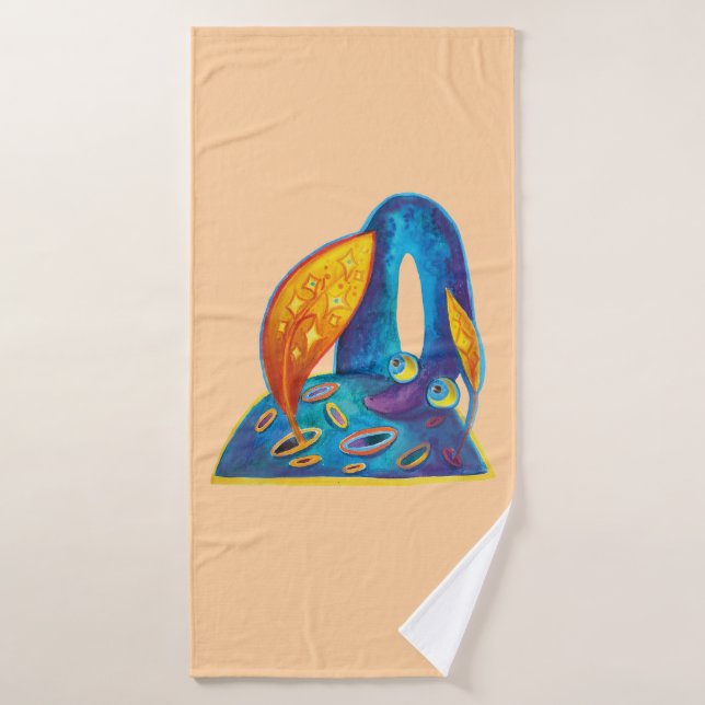 Drachen Badetuch Badehandtuch (Badehandtuch)