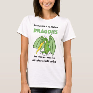 Drachen einmischen nicht sich in ihren T-Shirt