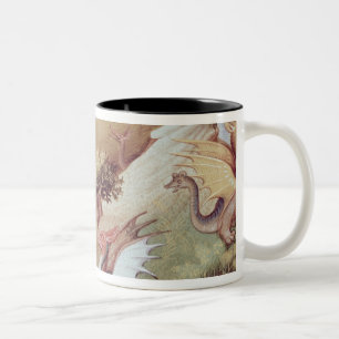 Drachen Frau-Fr 2810 f.55v und andere Tiere Zweifarbige Tasse
