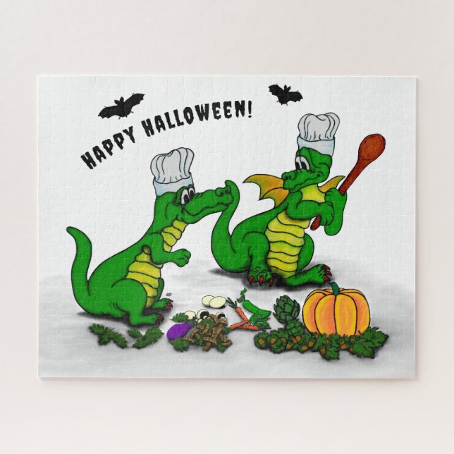 Drachen - Frohe Halloween! Heute werde ich kochen (Horizontal)