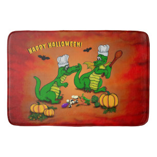 Drachen - Frohe Halloween! Heute werde ich kochen Badematte