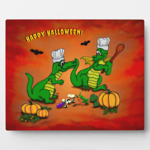 Drachen - Frohe Halloween! Heute werde ich kochen Fotoplatte