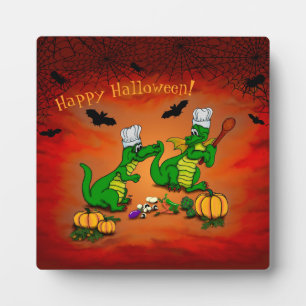 Drachen - Frohe Halloween! Heute werde ich kochen Fotoplatte