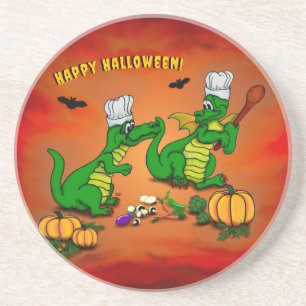 Drachen - Frohe Halloween! Heute werde ich kochen Getränkeuntersetzer