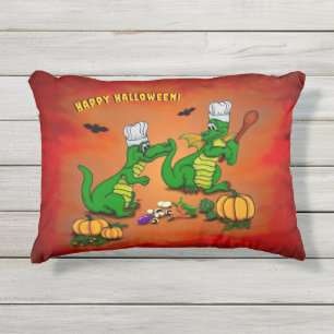 Drachen - Frohe Halloween! Heute werde ich kochen Kissen Für Draußen