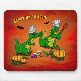 Drachen - Frohe Halloween! Heute werde ich kochen Mousepad