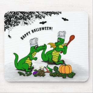 Drachen - Frohe Halloween! Heute werde ich kochen Mousepad