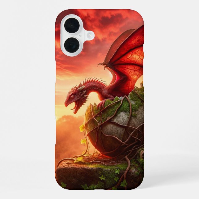 Drachen-Handyhülle iPhone 16 Plus Hülle (Rückseite)