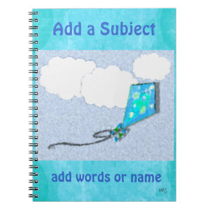 Drachen im Clouds Notebook Notizblock