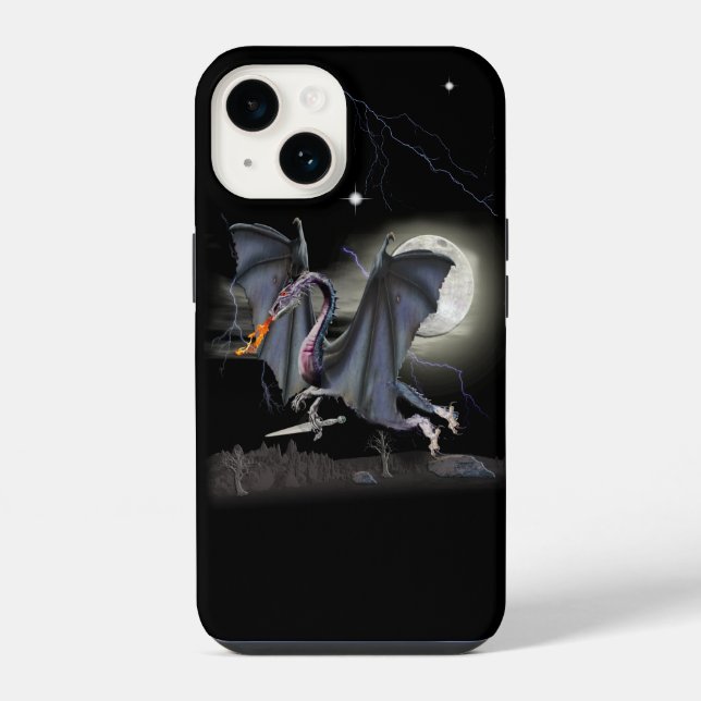 Drachen iPhone 14 Hülle (Rückseite)