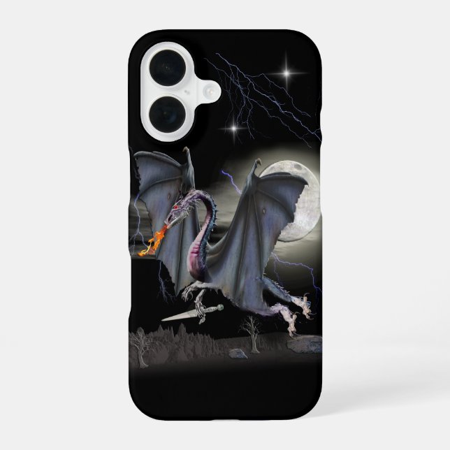 Drachen iPhone 16 Hülle (Rückseite)