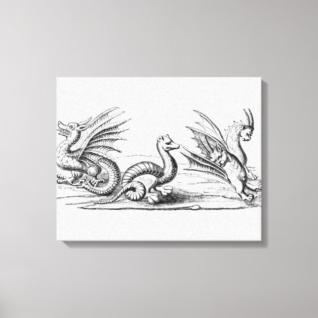 Drachen Leinwanddruck (Vorderseite)