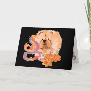 DRACHEN-MÄRCHEN Chow Art Card Jahr des Drachen Feiertagskarte