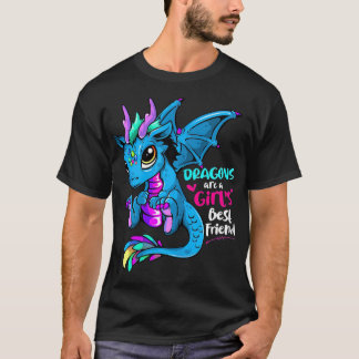Drachen sind die beste Freundin für Frauen und T-Shirt