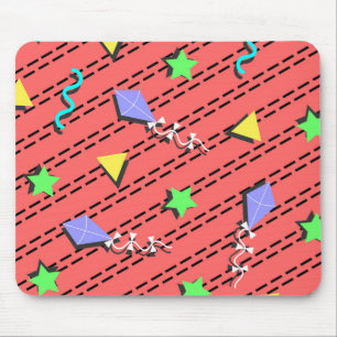 Drachen, Sterne, Dreiecke und Kurven Mousepad
