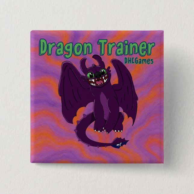 Drachen-Trainer-Button Button (Vorderseite)