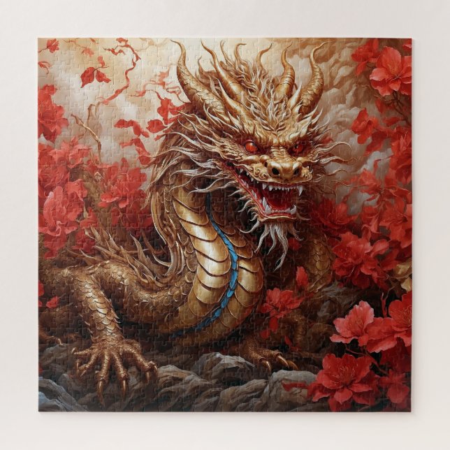 Drachen und Blume (Vertikal)