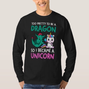 Drachen und Einhörner können mythische Kreaturen m T-Shirt