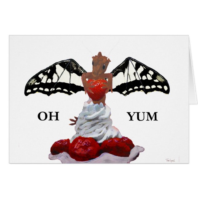 Drachen und Erdbeere (Vorderseite (Horizontal))