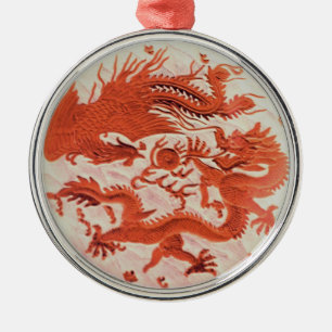 Drachen und Phoenixer Ornament Aus Metall