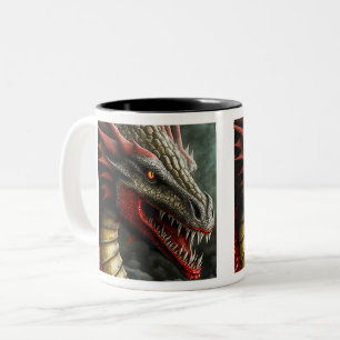 Drachen-Zweitön-Tasse, 0,33 l Zweifarbige Tasse