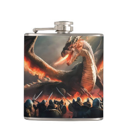 Drachenatmung im mittelalterlichen Schlachtfeld #1 Flachmann