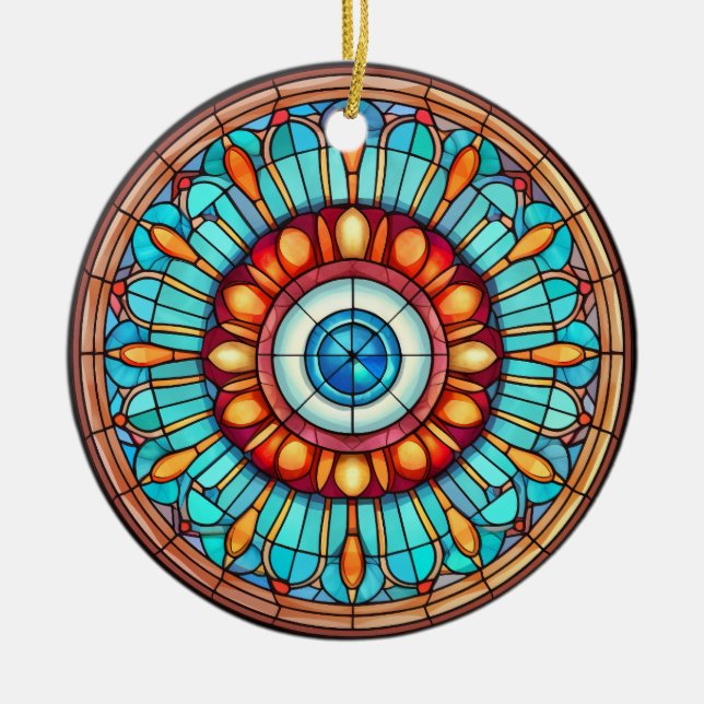 Drachenauge Keramik Ornament (Vorne)