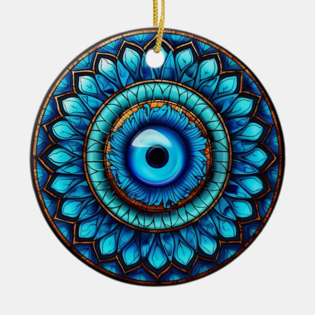 Drachenauge Keramik Ornament (Vorne)