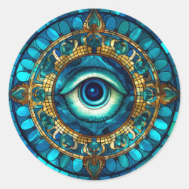 Drachenauge Runder Aufkleber