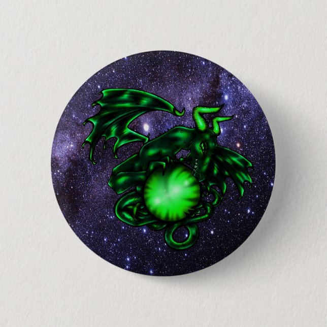 Drachenaugen-Knopf Button (Vorderseite)