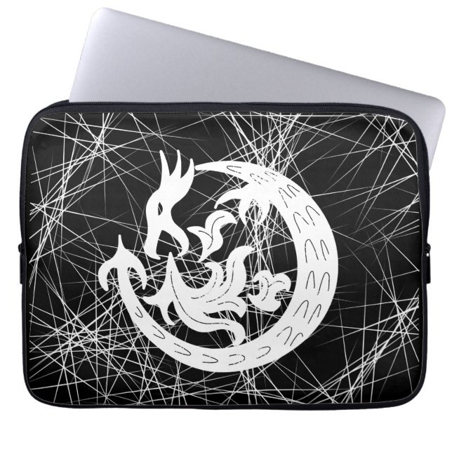 Drachenblasen Laptopschutzhülle (Vorderseite)