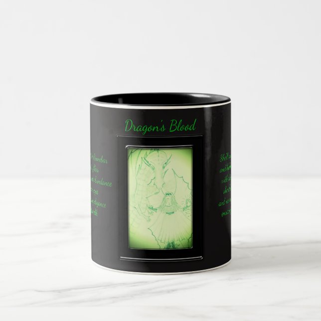 Drachenblutkristall Zweifarbige Tasse (Mittel)