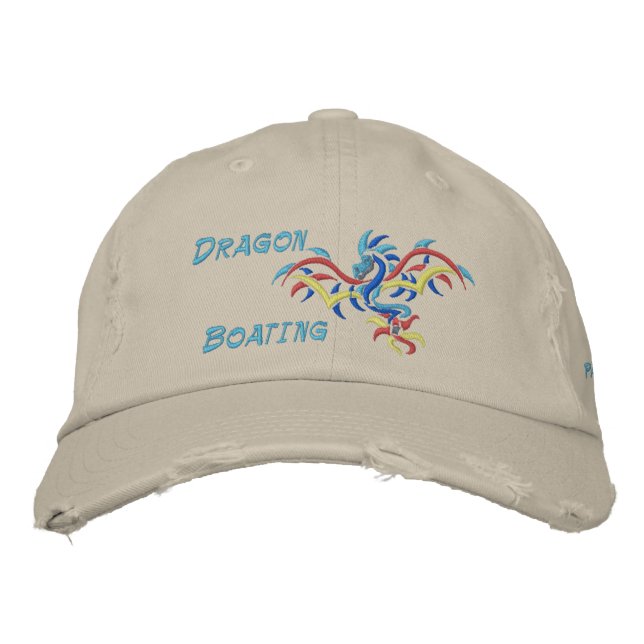 Drachenboot, Sonnendrachensport, Bestickte Baseballkappe (Vorderseite)