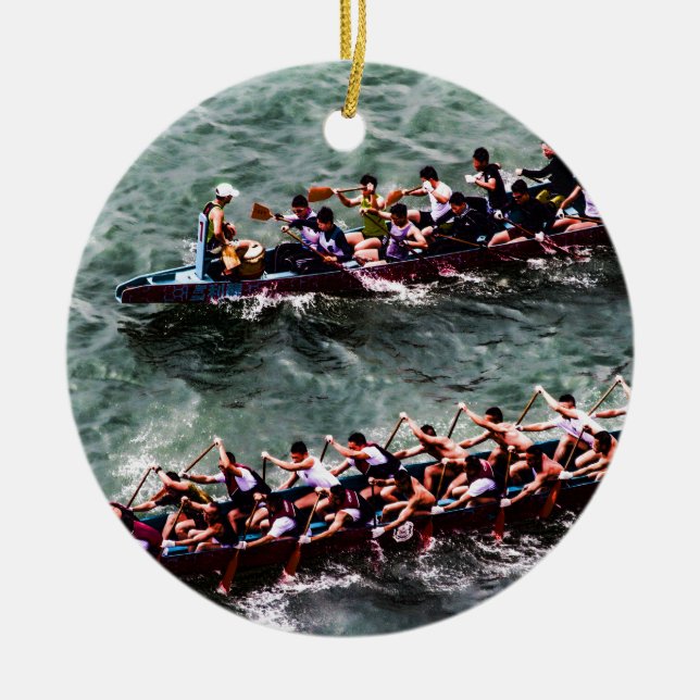 Drachenboote e1 keramikornament (Vorne)