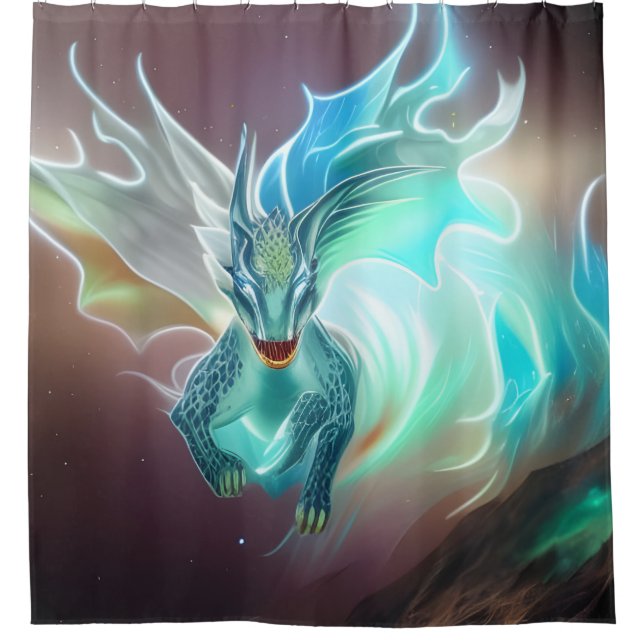 Drachenduschevorhang Duschvorhang (Vorderseite)