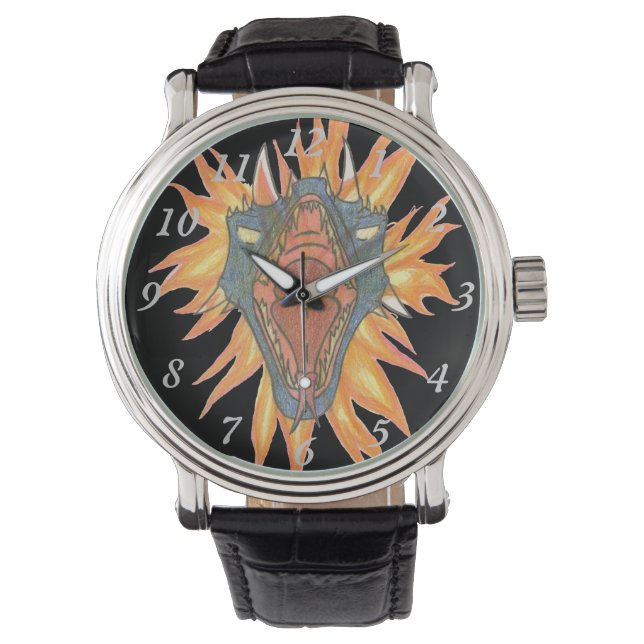 Drachenfeuer Armbanduhr (Vorderseite)
