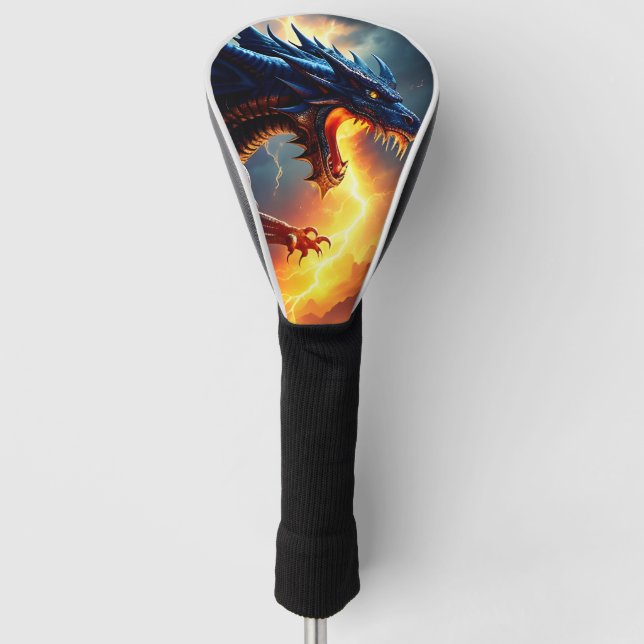 Drachenfeuer-Blitzkampf zwei Golf Headcover (Vorderseite)