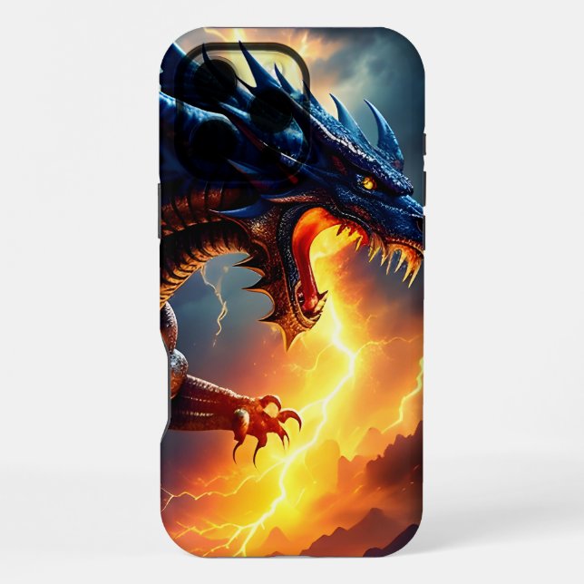 Drachenfeuer-Blitzkampf zwei iPhone 16 Pro Max Hülle (Rückseite)