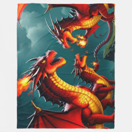 Drachenfeuer Fleecedecke