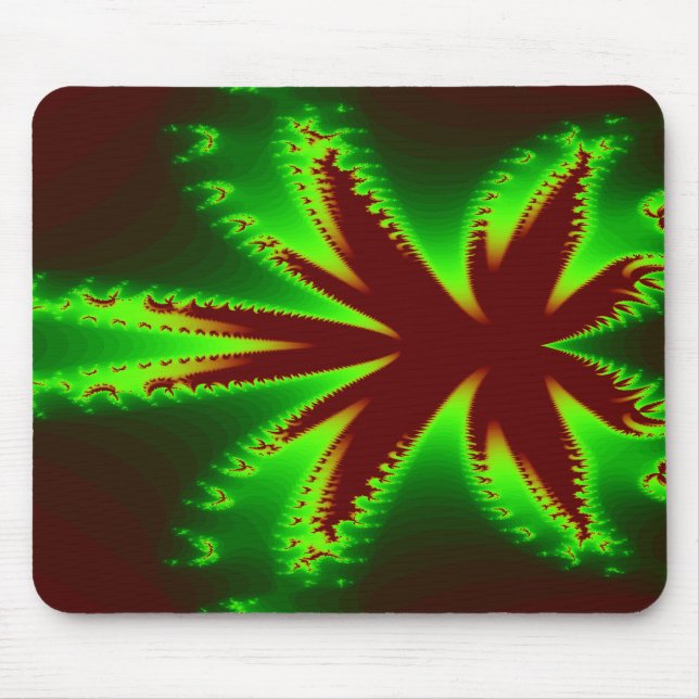 Drachenfliege in Flammen Mousepad (Vorne)