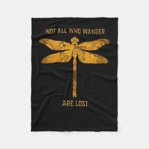 Drachenfliege Lover   Nicht alle Wander sind verlo Fleecedecke