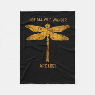 Drachenfliege Lover | Nicht alle Wander sind verlo Fleecedecke