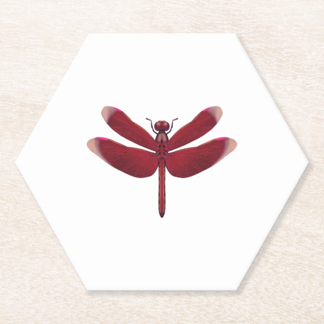 Drachenfliege Untersetzer (Vorderseite)