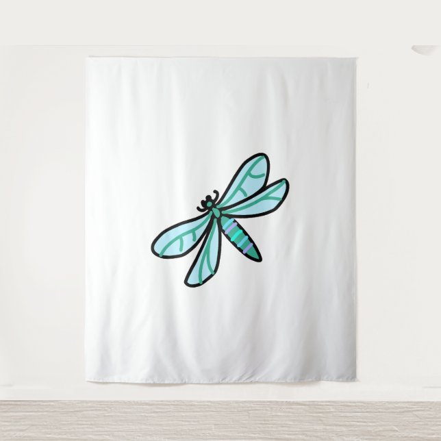 Drachenfliege Wandteppich (Vorderseite)