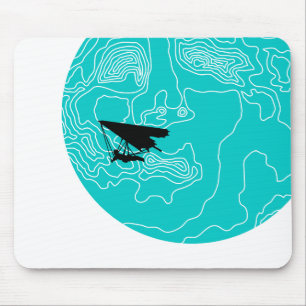 Drachenfliegen im Mondlicht Mousepad