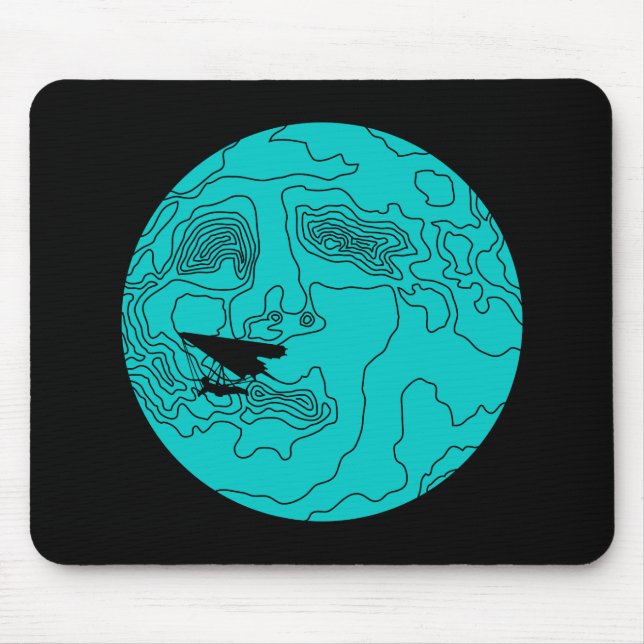 Drachenfliegen im Mondlicht Mousepad (Vorne)