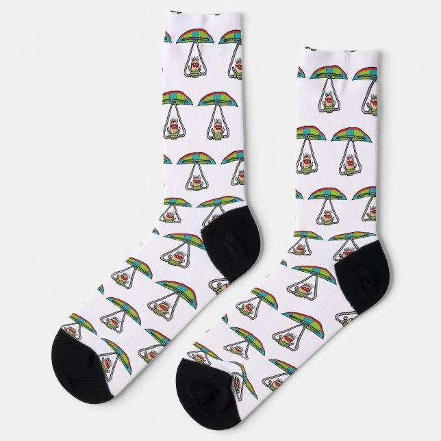 Drachenfliegen Socken (Linkes Detail)