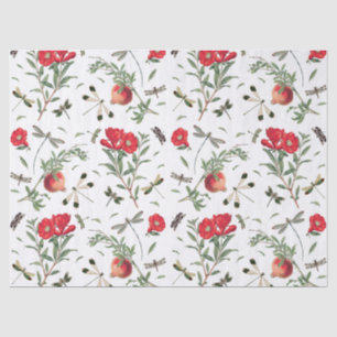 Drachenfliegen und Granatäpfel Seidenpapier