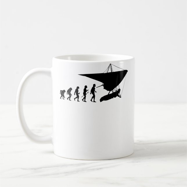 Drachenfliegenevolution Kaffeetasse (Links)