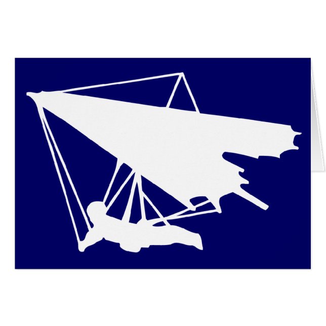 Drachenflieger-Silhouette (Vorderseite (Horizontal))
